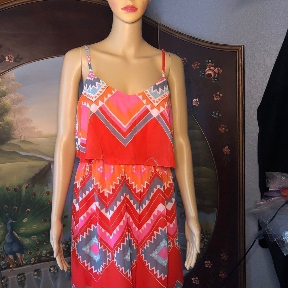 Deb Mini Dress Colorful, Sz M - Picture 2 of 5